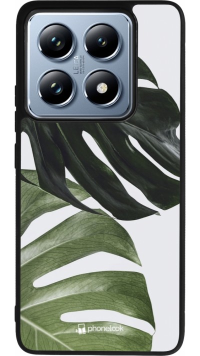 Coque Xiaomi 14T Pro - Silicone rigide noir Monstera Plant