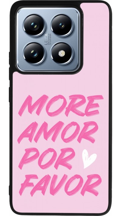 Coque Xiaomi 14T Pro - Silicone rigide noir More amor porfavor
