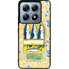 Coque Xiaomi 14T Pro - Silicone rigide noir Sardines in oil 2026