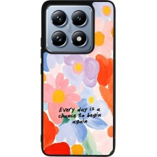 Xiaomi 14T Pro Case Hülle - Silikon schwarz Every day is a chance Spring 2026