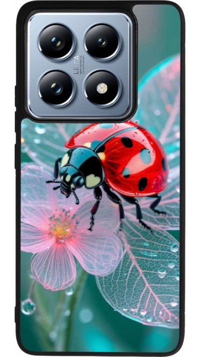 Coque Xiaomi 14T Pro - Silicone rigide noir Ladybird in bloom Spring 2026
