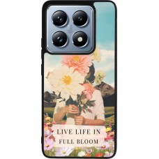 Xiaomi 14T Pro Case Hülle - Silikon schwarz Live life in full moon Spring 2026