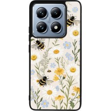 Xiaomi 14T Pro Case Hülle - Silikon schwarz Pattern bees Spring 2026