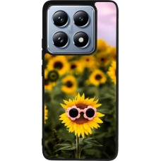 Xiaomi 14T Pro Case Hülle - Silikon schwarz Sunflower with glasses Spring 2026