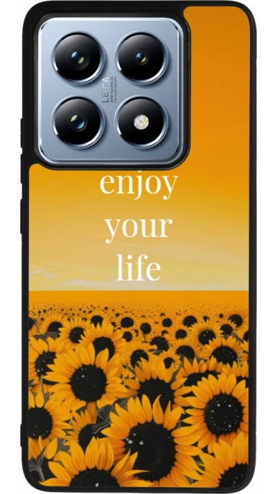 Coque Xiaomi 14T Pro - Silicone rigide noir Summer 2026 Enjoy your life