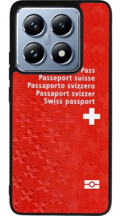 Xiaomi 14T Pro Case Hülle - Silikon schwarz Swiss Passport