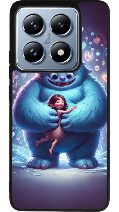 Coque Xiaomi 14T Pro - Silicone rigide noir Valentine 2024 Fluffy Love
