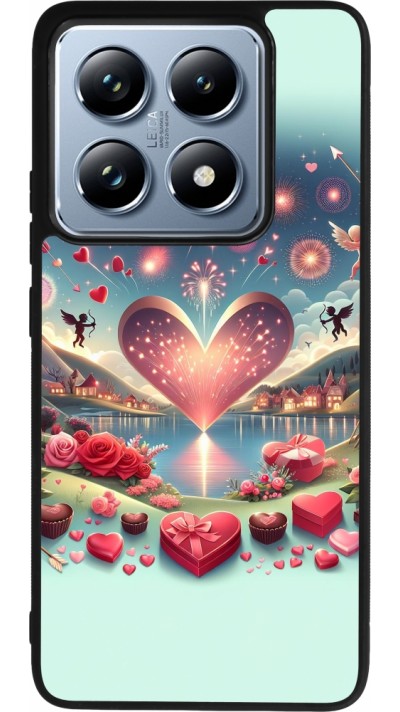 Xiaomi 14T Pro Case Hülle - Silikon schwarz Valentin 2025 Schick