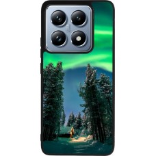 Xiaomi 14T Pro Case Hülle - Silikon schwarz Winter 22 Northern Lights