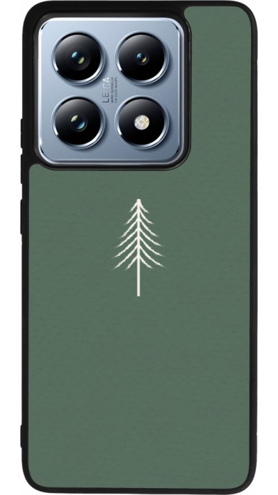 Coque Xiaomi 14T Pro - Silicone rigide noir Christmas 22 minimalist tree