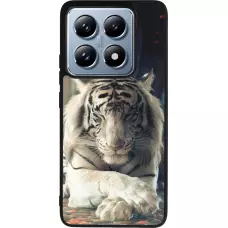 Coque Xiaomi 14T Pro - Silicone rigide noir Zen Tiger
