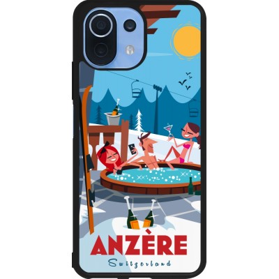 Xiaomi Mi 11 Lite 5G Case Hülle - Silikon schwarz Anzère Mountain Jacuzzi