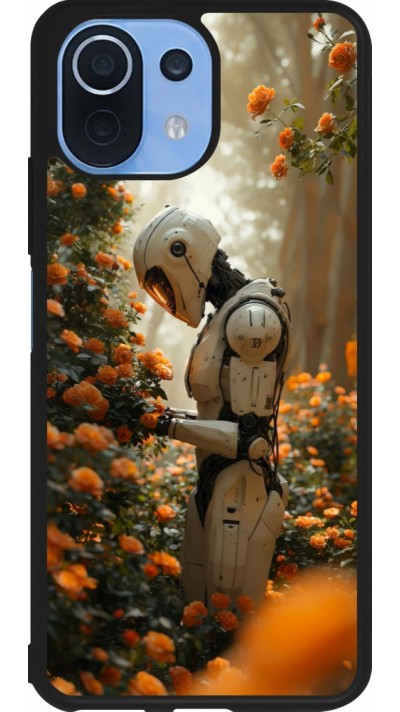 Xiaomi Mi 11 Lite 5G Case Hülle - Silikon schwarz Astronaut flowers 2025