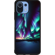 Xiaomi Mi 11 Lite 5G Case Hülle - Silikon schwarz Funkelndes Nordlicht