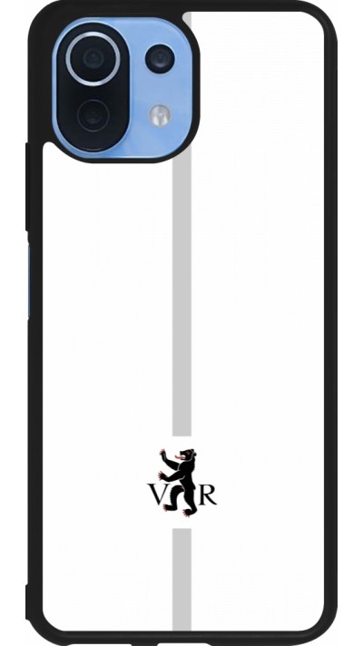 Xiaomi Mi 11 Lite 5G Case Hülle - Silikon schwarz Kanton AR weiss
