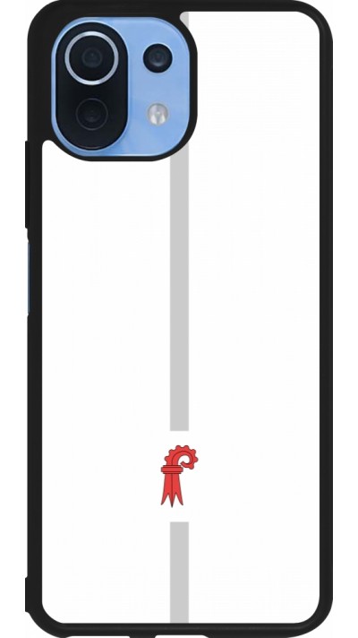 Xiaomi Mi 11 Lite 5G Case Hülle - Silikon schwarz Kanton BL weiss