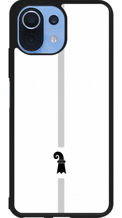 Xiaomi Mi 11 Lite 5G Case Hülle - Silikon schwarz Kanton BS weiss