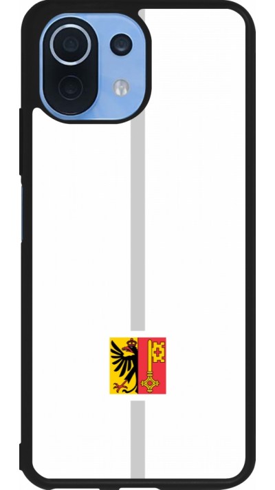 Xiaomi Mi 11 Lite 5G Case Hülle - Silikon schwarz Kanton GE weiss