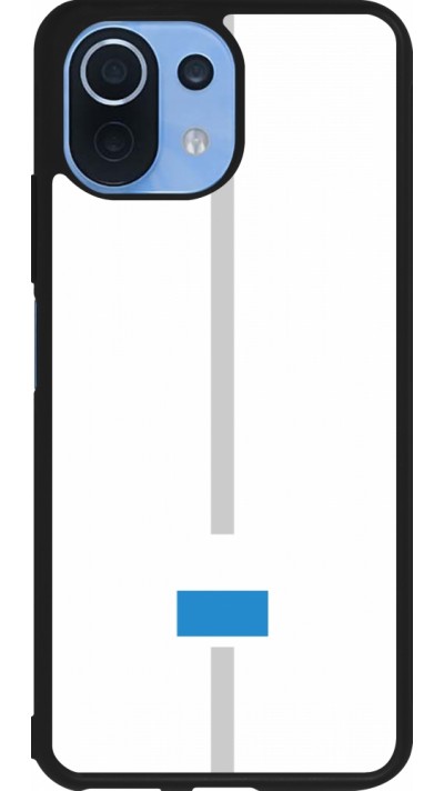 Xiaomi Mi 11 Lite 5G Case Hülle - Silikon schwarz Kanton LU weiss