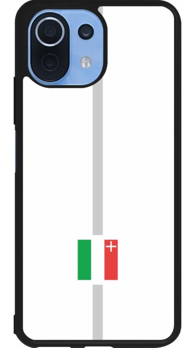 Xiaomi Mi 11 Lite 5G Case Hülle - Silikon schwarz Kanton NE weiss
