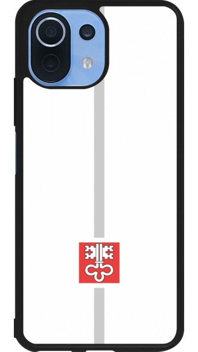 Xiaomi Mi 11 Lite 5G Case Hülle - Silikon schwarz Kanton NW weiss