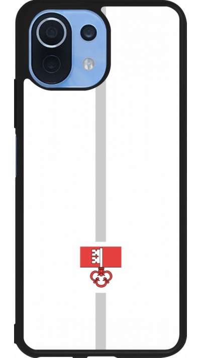 Xiaomi Mi 11 Lite 5G Case Hülle - Silikon schwarz Kanton OW weiss