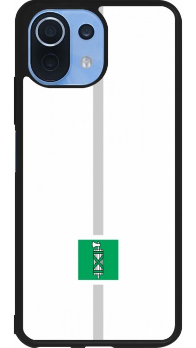 Xiaomi Mi 11 Lite 5G Case Hülle - Silikon schwarz Kanton SG weiss