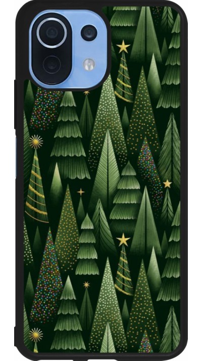 Coque Xiaomi Mi 11 Lite 5G - Silicone rigide noir Christmas 25 Pattern Xmas Tree
