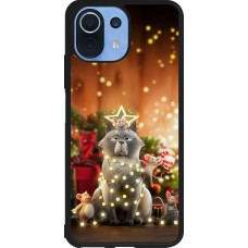 Xiaomi Mi 11 Lite 5G Case Hülle - Silikon schwarz Christmas 25 Xmas Cat