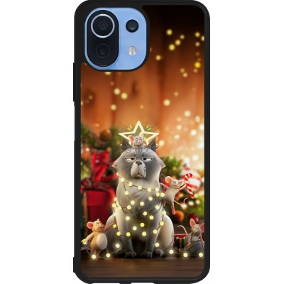 Xiaomi Mi 11 Lite 5G Case Hülle - Silikon schwarz Christmas 25 Xmas Cat