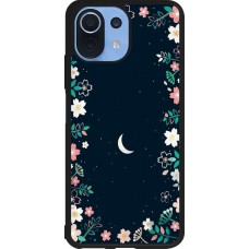Xiaomi Mi 11 Lite 5G Case Hülle - Silikon schwarz Flowers space