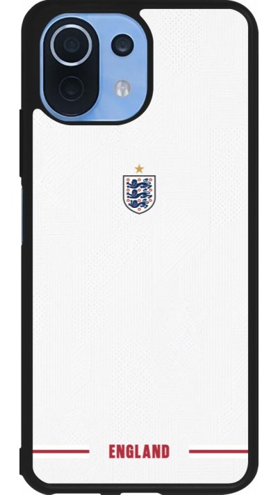 Coque Xiaomi Mi 11 Lite 5G - Silicone rigide noir Maillot de football Angleterre 2026 personnalisable