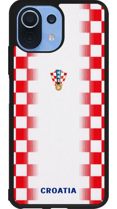 Coque Xiaomi Mi 11 Lite 5G - Silicone rigide noir Maillot de football Croatie 2026 personnalisable