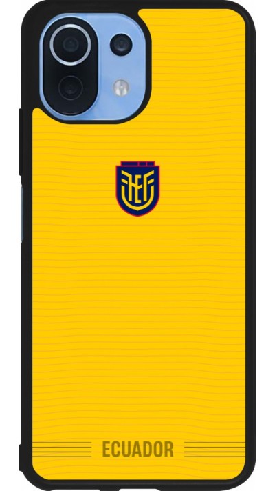 Coque Xiaomi Mi 11 Lite 5G - Silicone rigide noir Maillot de football E?quateur 2026 personnalisable