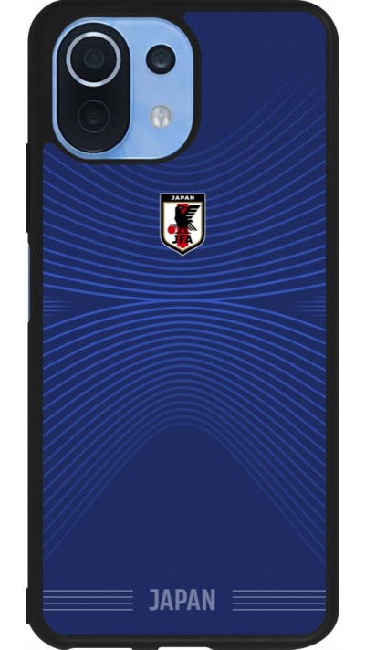 Xiaomi Mi 11 Lite 5G Case Hülle - Silikon schwarz Japan 2022 personalisierbares Fussballtrikot