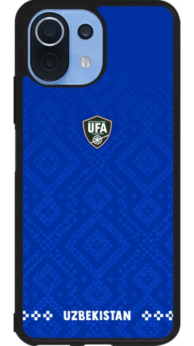 Coque Xiaomi Mi 11 Lite 5G - Silicone rigide noir Maillot de football Ouzbékistan 2026 personnalisable