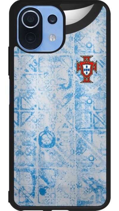 Coque Xiaomi Mi 11 Lite 5G - Silicone rigide noir Maillot de football Portugal Extérieur personnalisable Coque Xiaomi Mi 11 Lite 5G - Silicone rigide noir Maillot de football Portugal Extérieur personnalisable