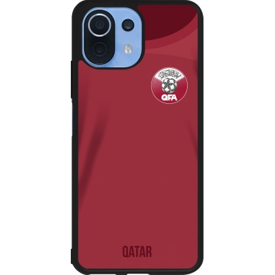 Xiaomi Mi 11 Lite 5G Case Hülle - Silikon schwarz Katar 2022 personalisierbares Fussballtrikot