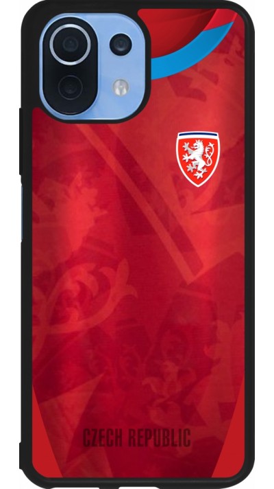 Coque Xiaomi Mi 11 Lite 5G - Silicone rigide noir Maillot de football République Tchèque personnalisable Coque Xiaomi Mi 11 Lite 5G - Silicone rigide noir Maillot de football République Tchèque personnalisable