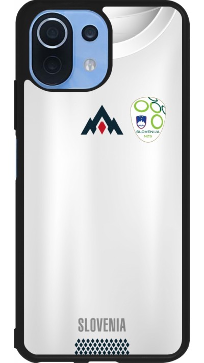 Coque Xiaomi Mi 11 Lite 5G - Silicone rigide noir Maillot de football Slovénie Coque Xiaomi Mi 11 Lite 5G - Silicone rigide noir Maillot de football Slovénie