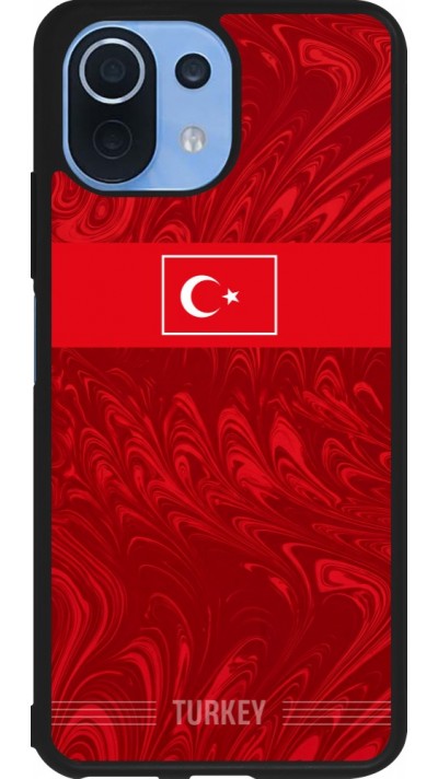 Coque Xiaomi Mi 11 Lite 5G - Silicone rigide noir Maillot de football Turquie 2026 personnalisable