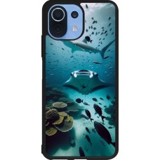 Xiaomi Mi 11 Lite 5G Case Hülle - Silikon schwarz Manta Lagune Reinigung