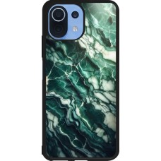 Xiaomi Mi 11 Lite 5G Case Hülle - Silikon schwarz Majestätischer grüner Marmor