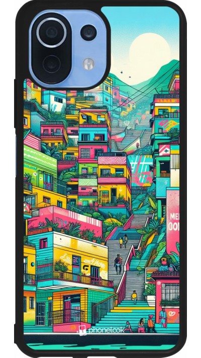 Coque Xiaomi Mi 11 Lite 5G - Silicone rigide noir Medellin Comuna 13 Art Coque Xiaomi Mi 11 Lite 5G - Silicone rigide noir Medellin Comuna 13 Art