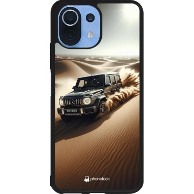 Xiaomi Mi 11 Lite 5G Case Hülle - Silikon schwarz Mercedes G Drift Wueste