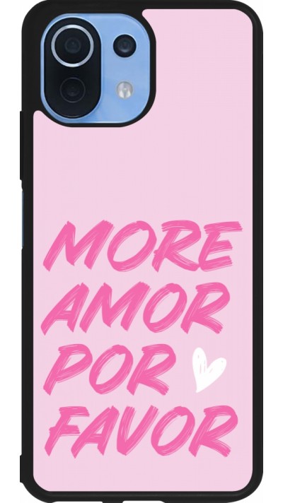 Coque Xiaomi Mi 11 Lite 5G - Silicone rigide noir More amor porfavor Coque Xiaomi Mi 11 Lite 5G - Silicone rigide noir More amor porfavor