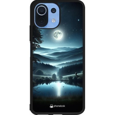 Xiaomi Mi 11 Lite 5G Case Hülle - Silikon schwarz Ansicht des Nachthimmels