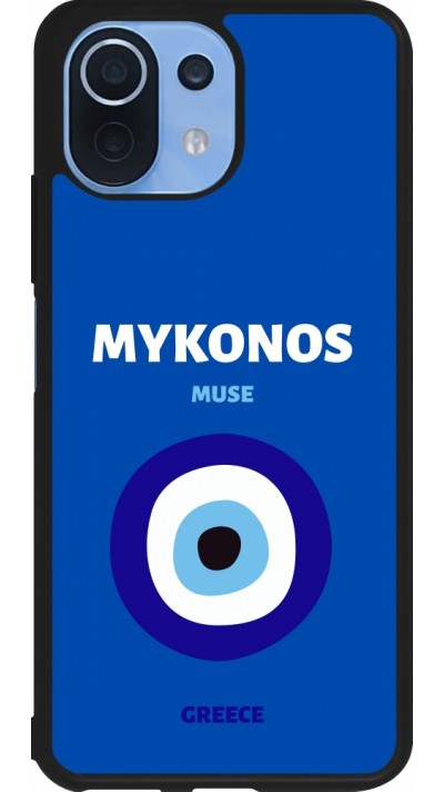 Coque Xiaomi Mi 11 Lite 5G - Silicone rigide noir Pop Summer Destination Mykonos Coque Xiaomi Mi 11 Lite 5G - Silicone rigide noir Pop Summer Destination Mykonos