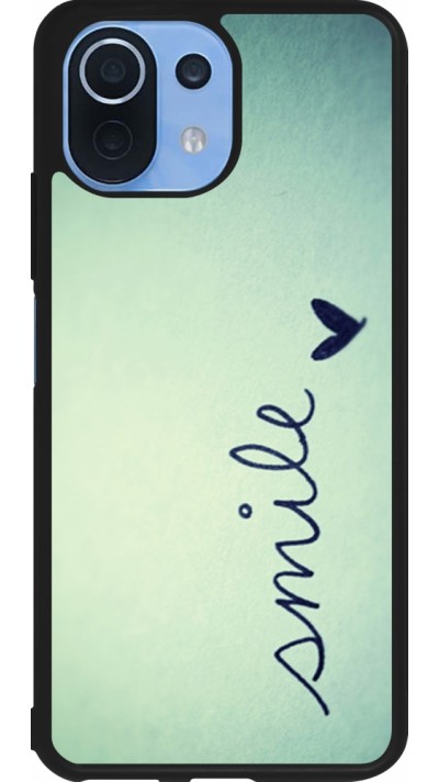Coque Xiaomi Mi 11 Lite 5G - Silicone rigide noir Smile Coque Xiaomi Mi 11 Lite 5G - Silicone rigide noir Smile