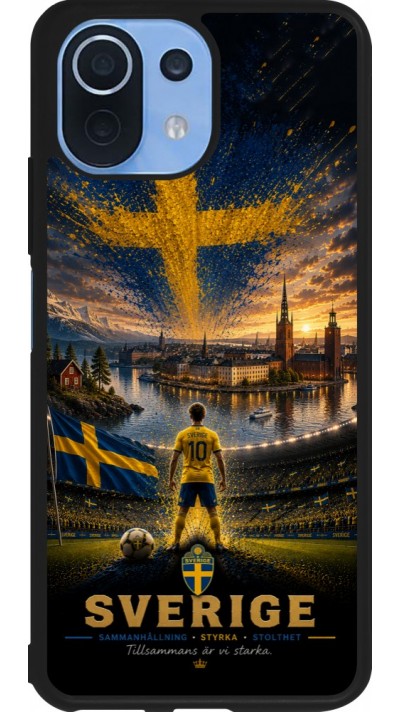 Coque Xiaomi Mi 11 Lite 5G - Silicone rigide noir Football Suède splash 2026